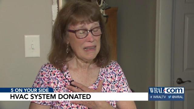 Homeowner grateful for donation of HVAC after sewage eruption