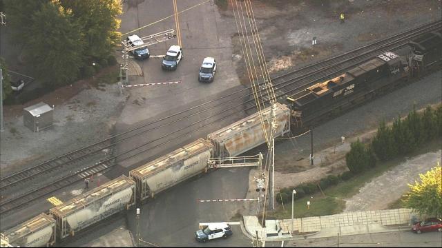 Female pedestrian struck, killed by train in downtown Raleigh