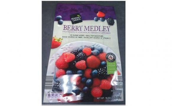 Season’s Choice Frozen Berry Medley (photo courtesy FDA.gov)