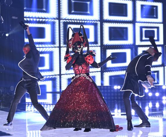 THE MASKED SINGER: The Ladybug in the all-new Mask Us Anything episode of THE MASKED SINGER airing Wednesday, Nov. 6 (8:00-9:00 PM ET/PT) on FOX.   2019 FOX MEDIA LLC. CR: Michael Becker / FOX.