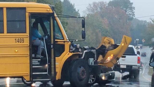 School bus involved in crash outside Dillard Drive Middle