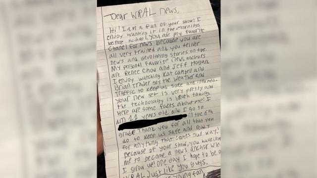 Renee Chou gets a sweet letter from an 11-year-old fan