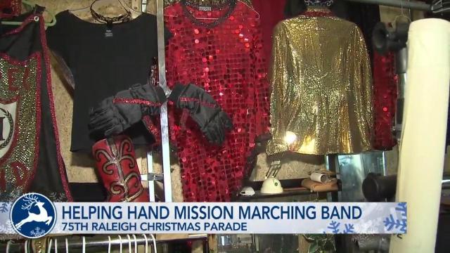 Helping Hand Mission Marching Band is 'ready to party' at Raleigh Christmas Parade