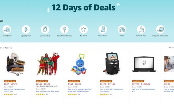 Amazon 12 Days of Deals started today with 10 Deals of the Day