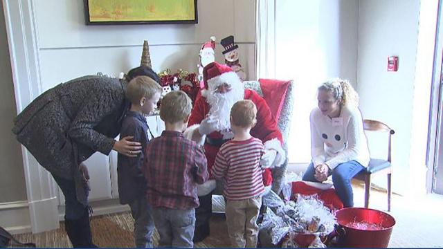 Young cancer patients and their families celebrate making it to another holiday