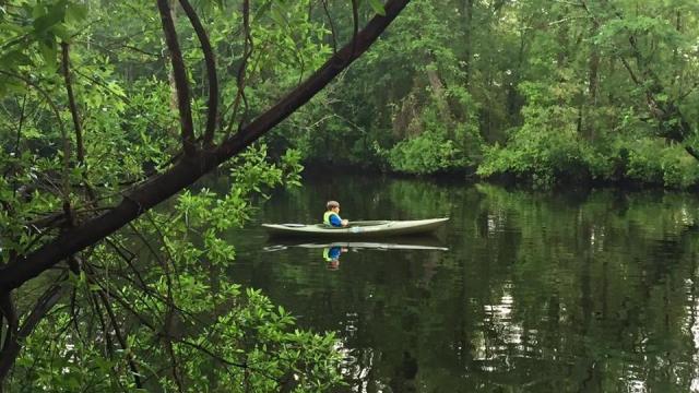 Sound Rivers has implemented a new program called the Tar-Pamlico Water Trail, where locals and visitors can kayak and paddle down the rivers. (Photo Courtesy of Washington Tourism Development Authority)