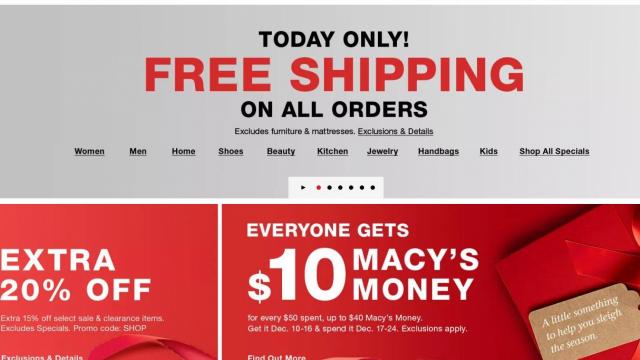 Macy's: FREE SHIPPING with no min. TODAY + super deals on blankets, comforters, jackets, boots