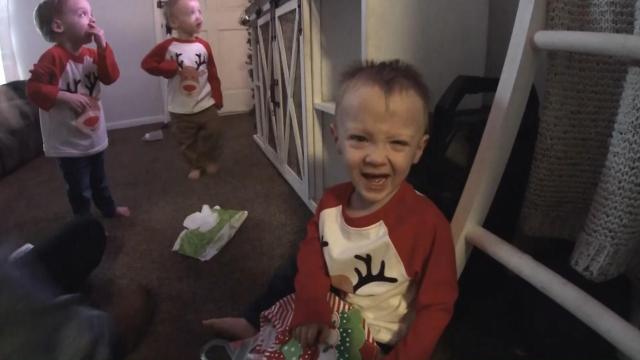 Now toddlers, premature quadruplets get into the Christmas spirit