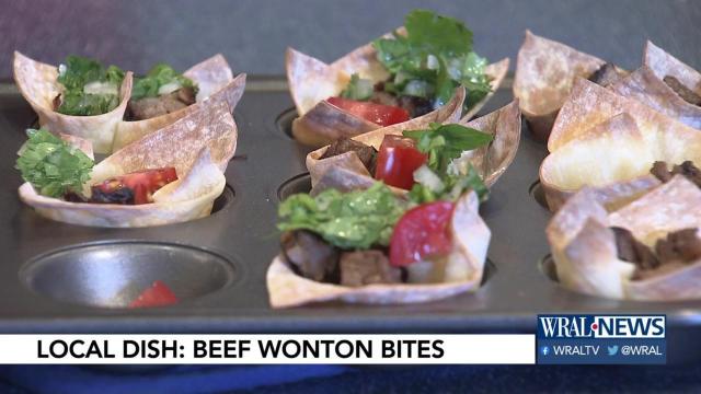 Local Dish: Beef wonton bites