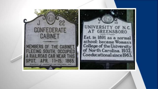 Two historical markers missing in Greensboro