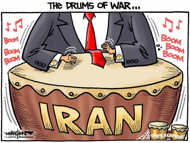 DRAUGHON DRAWS: Trump's drums of war