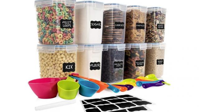 Airtight Pantry Containers 10-Piece Set with Cups & Spoons only $21.15