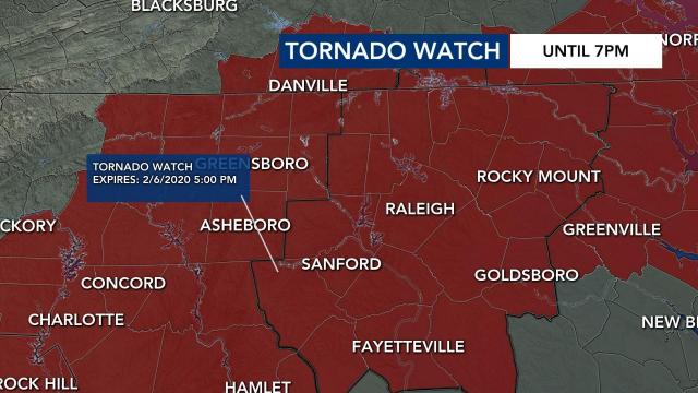 Tornadoes hit west of the Triangle, school systems close two hours early