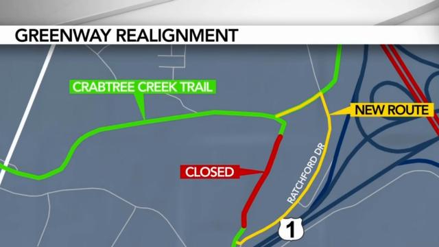 Crabtree Creek Trail proposed new route