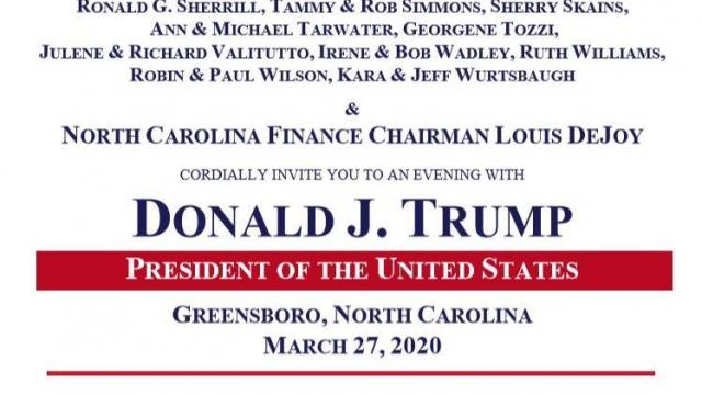 Trump headed to NC later this month