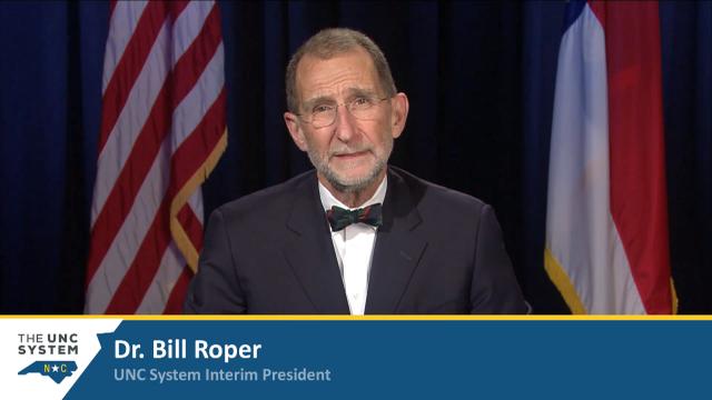 Message from UNC Interim President Dr. Bill Roper