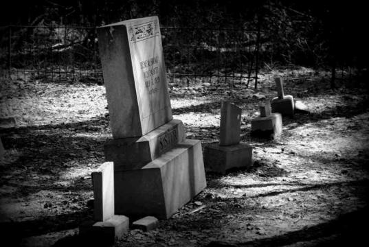 A cemetery at Umstead Park