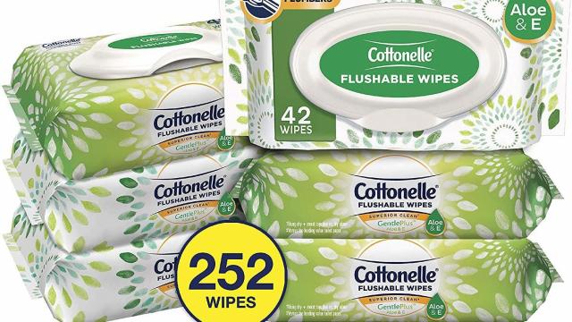 Cottonelle GentlePlus Wet Wipes 6 Pack on sale for $10.47 at Amazon