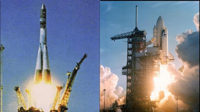 April 12, a day of spaceflight firsts
