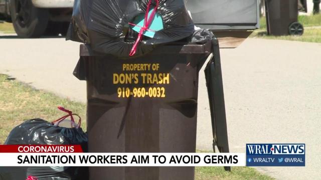 Sanitation workers aim to avoid germs 