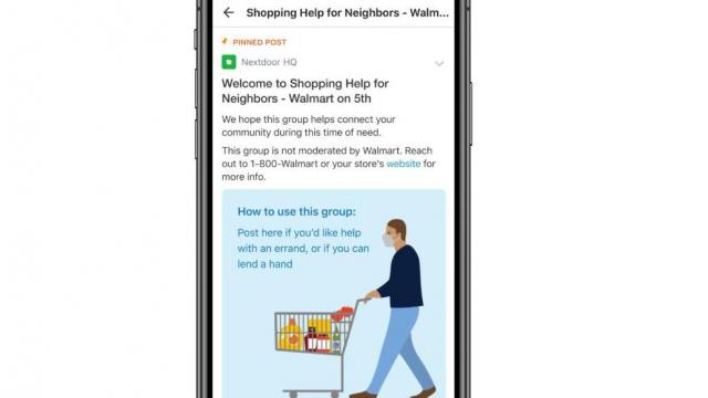 Walmart and Nextdoor launching "Neighbors Helping Neighbors" program