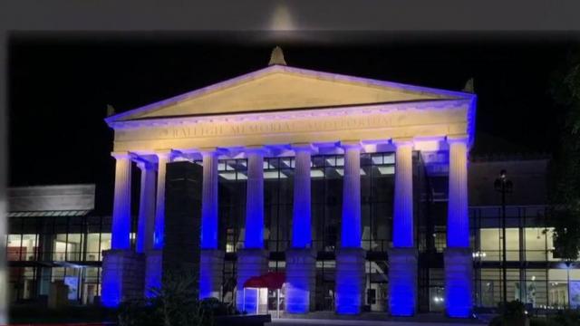 Raleigh landmarks lit up to honor healthcare workers