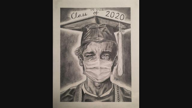 Durham high school senior's art symbolizes loss for the Class of 2020