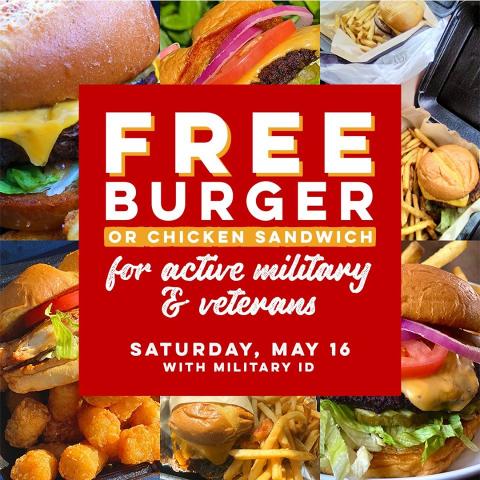 Ruby Tuesday: Free burger or chicken sandwich for military on May 16