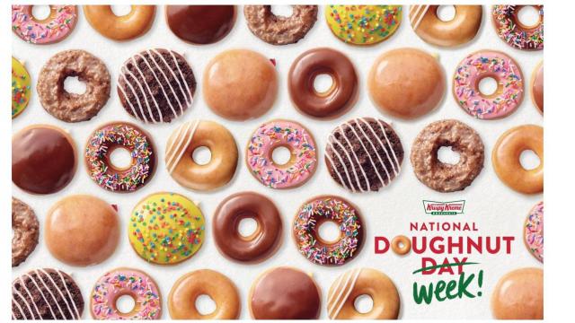 Free Krispy Kreme doughnut June 1-5 for National Doughnut Day
