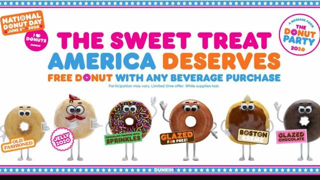 Dunkin' National Donut Day Offer (photo courtesy Dunkin')