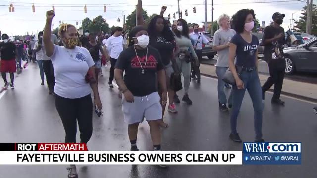 Fayetteville business owners clean up after protests
