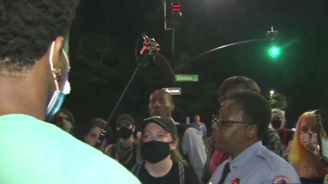Raleigh police chief talks to protesters, gives extension to march