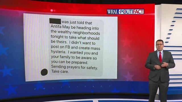 Did antifa plan to steal from Raleigh neighborhoods?