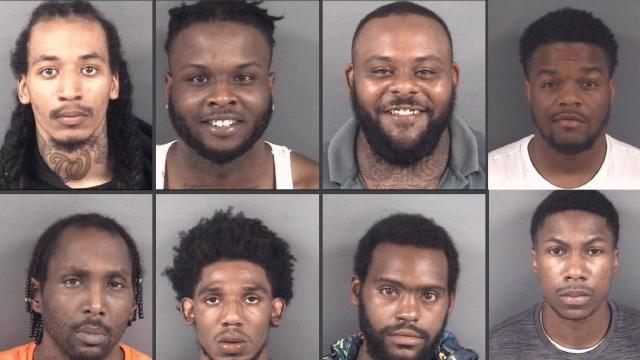 Eight arrested in Fayetteville