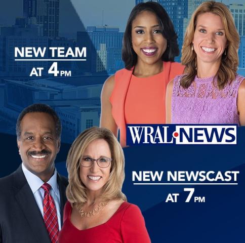 Viewers can now get more news from the largest news team in North Carolina with the permanent addition of WRAL News at 7 p.m. on WRAL. With the announcement of this additional half-hour of news, WRAL also announces a new anchor team at 4 p.m., pairing Lena Tillett with Kathryn Brown on the desk. Meteorologist Kat Campbell rounds out the 4 p.m. team, a position she already holds.