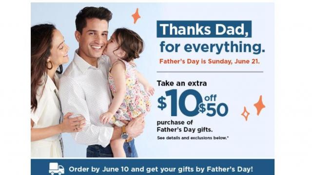 Kohl's Father's Day Offer