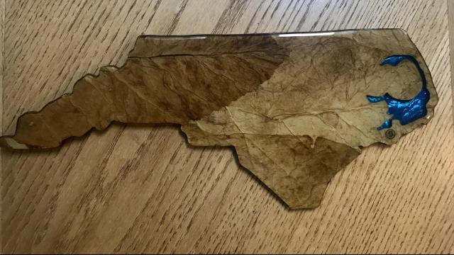 North Carolina tobacco leaf map