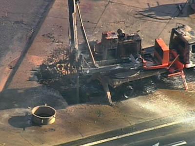 Crews Work Overnight to Reopen Cary Intersection After Gas Line Fire