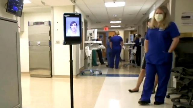 Duke Raleigh Hospital has robot that is helping social workers connect with patients