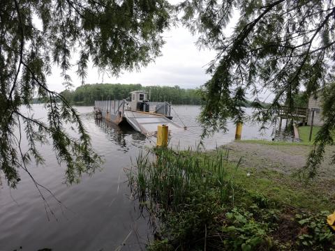 The San Souci ferry in Bertie County crosses the Cashie River at the end of Woodard Road. The ferry has been making that crossing for nearly a century. But Saturday will the last day; the North Carolina Department of Transportation is ending the operation.