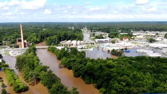 Tar River in Rocky Mount reaches 3rd highest level on record