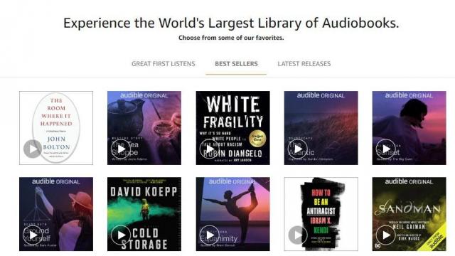 Audible only $7.95/month for first 4 months (46% off)