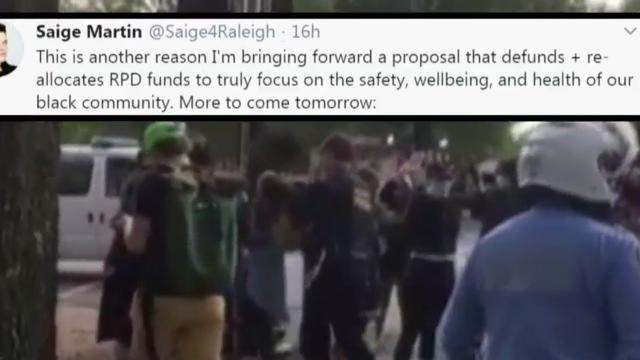 Raleigh councilman wants to de-fund police