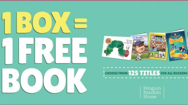 Free kids book with Kellogg's product purchase