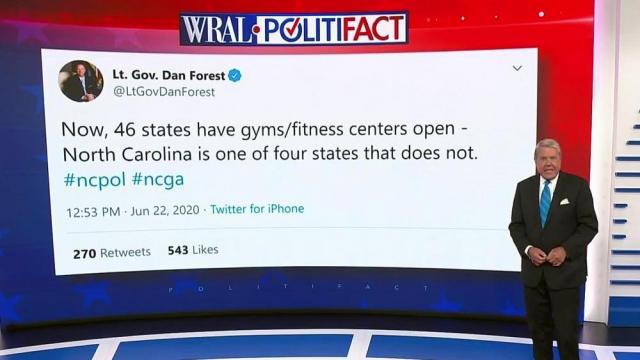Is NC one of four states that hasn't opened gyms?