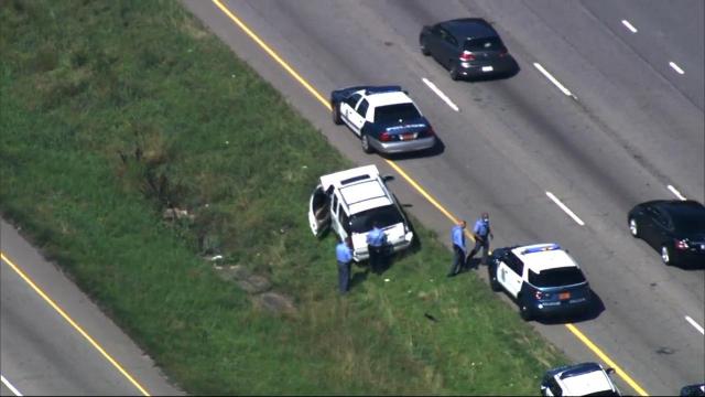 Sky 5 over scene of reported reckless driving incident