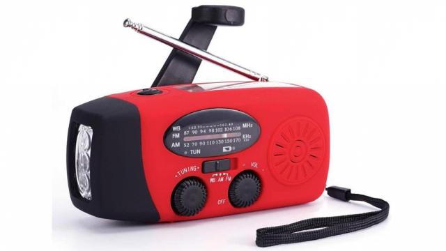 Emergency Weather Radio with flashlight and power bank only $17.40
