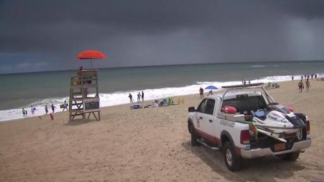 Tropical Storm fay forms off NC coast, quickly moves north