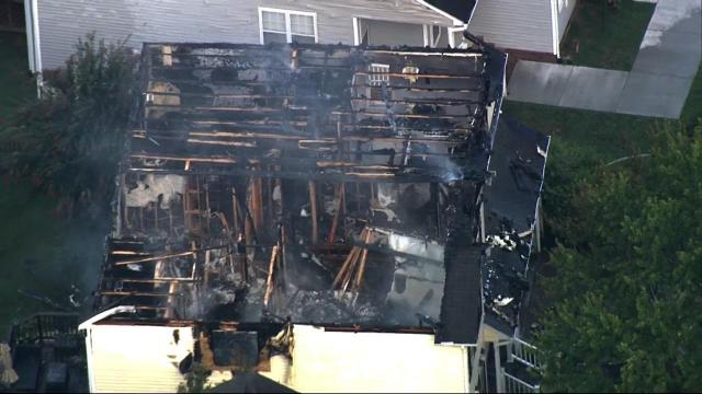 Fire rekindles at Raleigh home