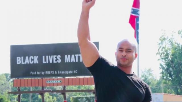 Crowdfunding campaign puts up Black Lives Matter billboard by Confederate flag
